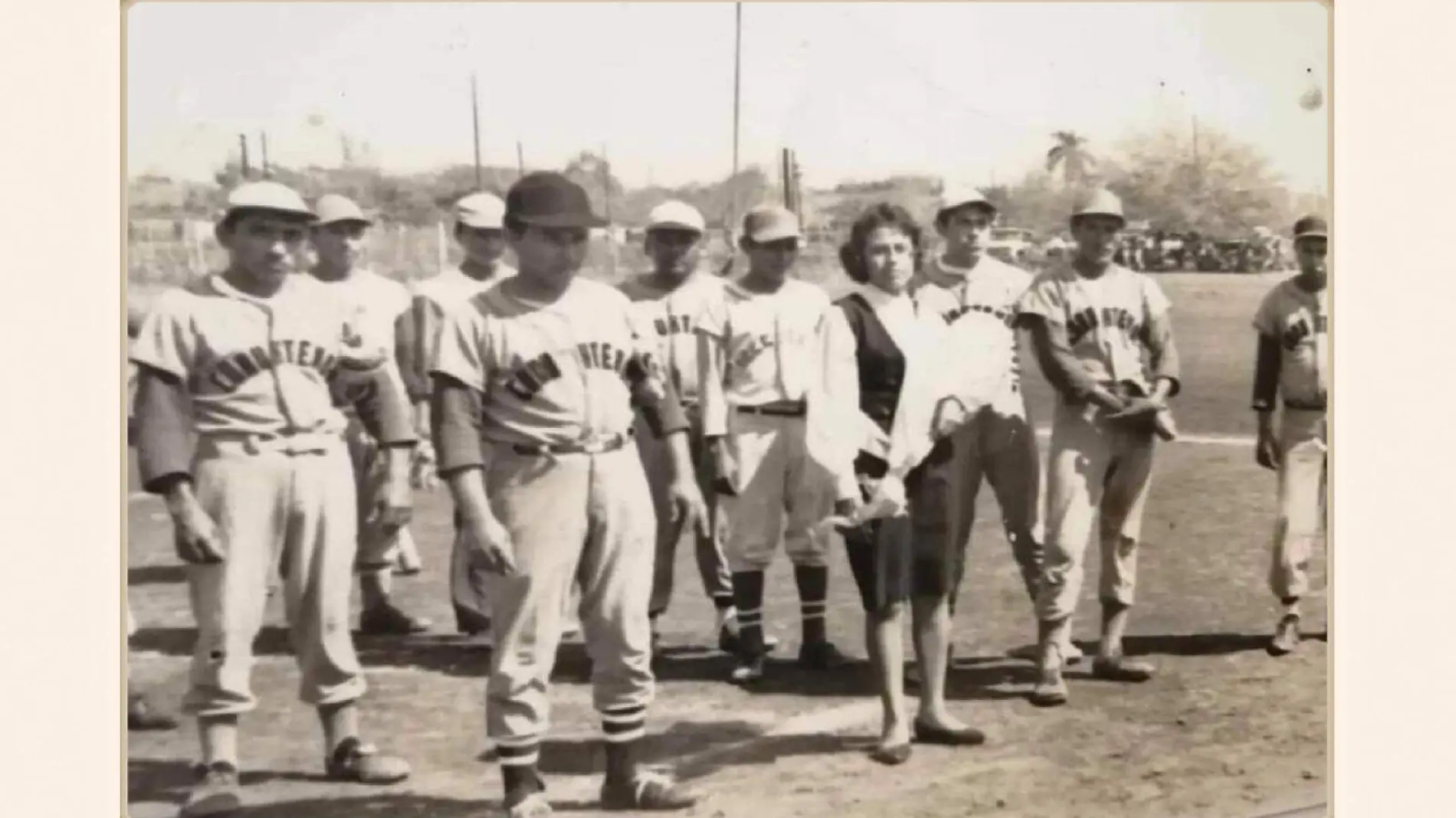 Un equipo de beisbol cuya madrina fue Antonia Alonso